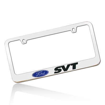 Red Inc.Black Fill License Plate Frame for Ford SVT Elite Automotive Products 
